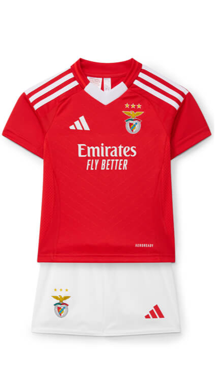 Equipación Benfica 2024-25 Primera Equipación Infantil Rojo