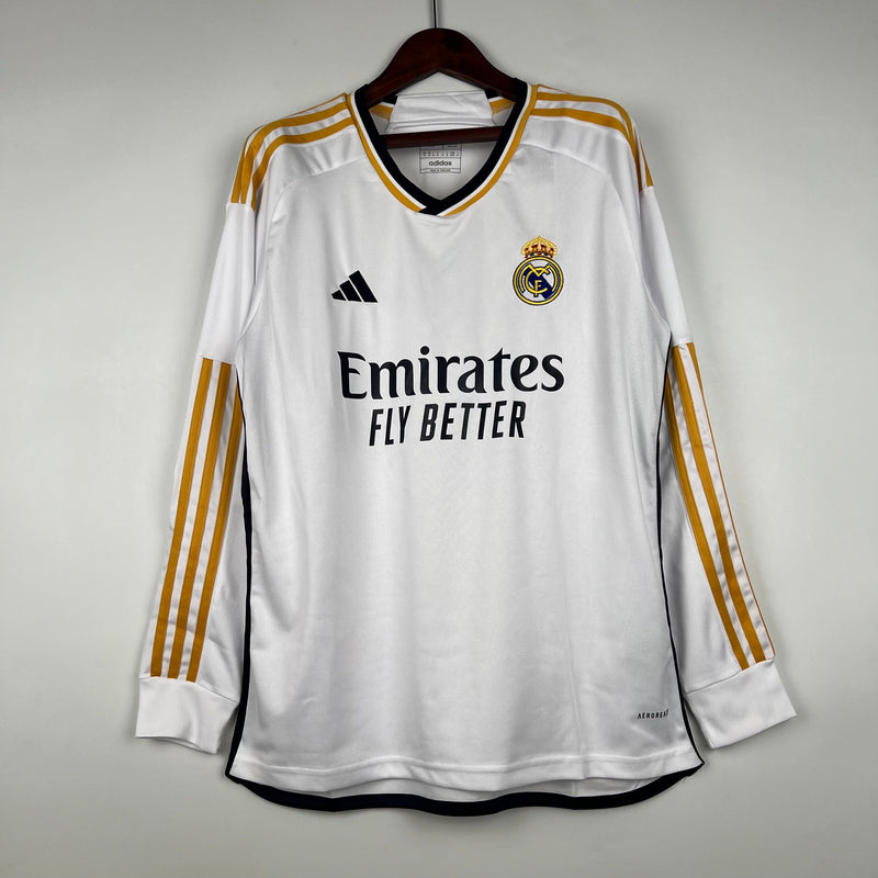 Camisa Manga Comprida Real Madrid 2023-24 Principal