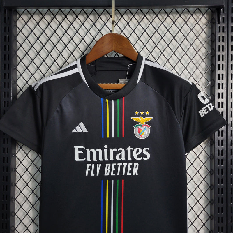 Kit Criança Benfica 2023-24 preto