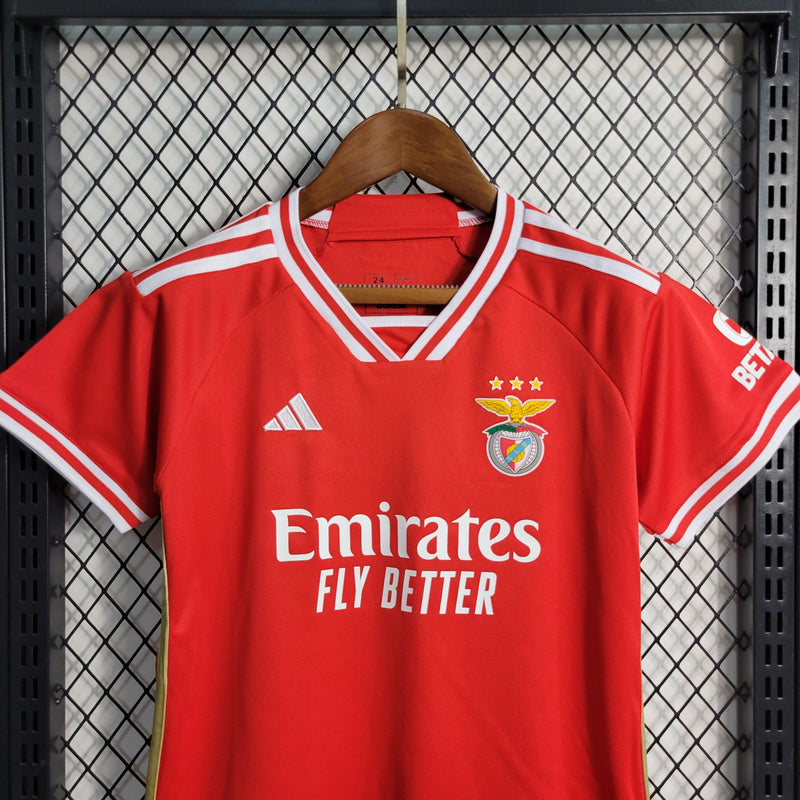 Benfica 2023-24 Home Kids Kit Red