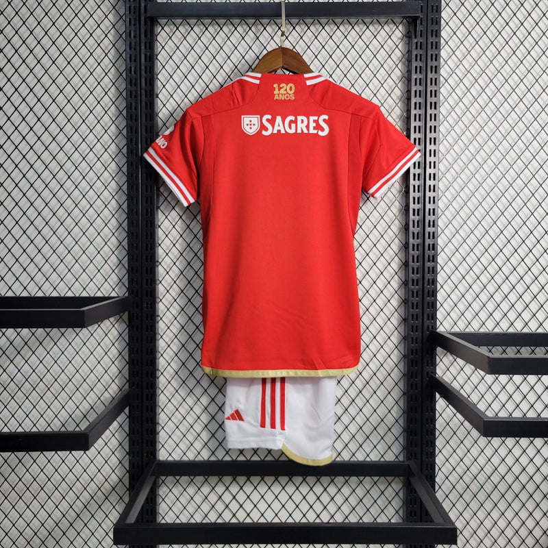 Benfica 2023-24 Home Kids Kit Red